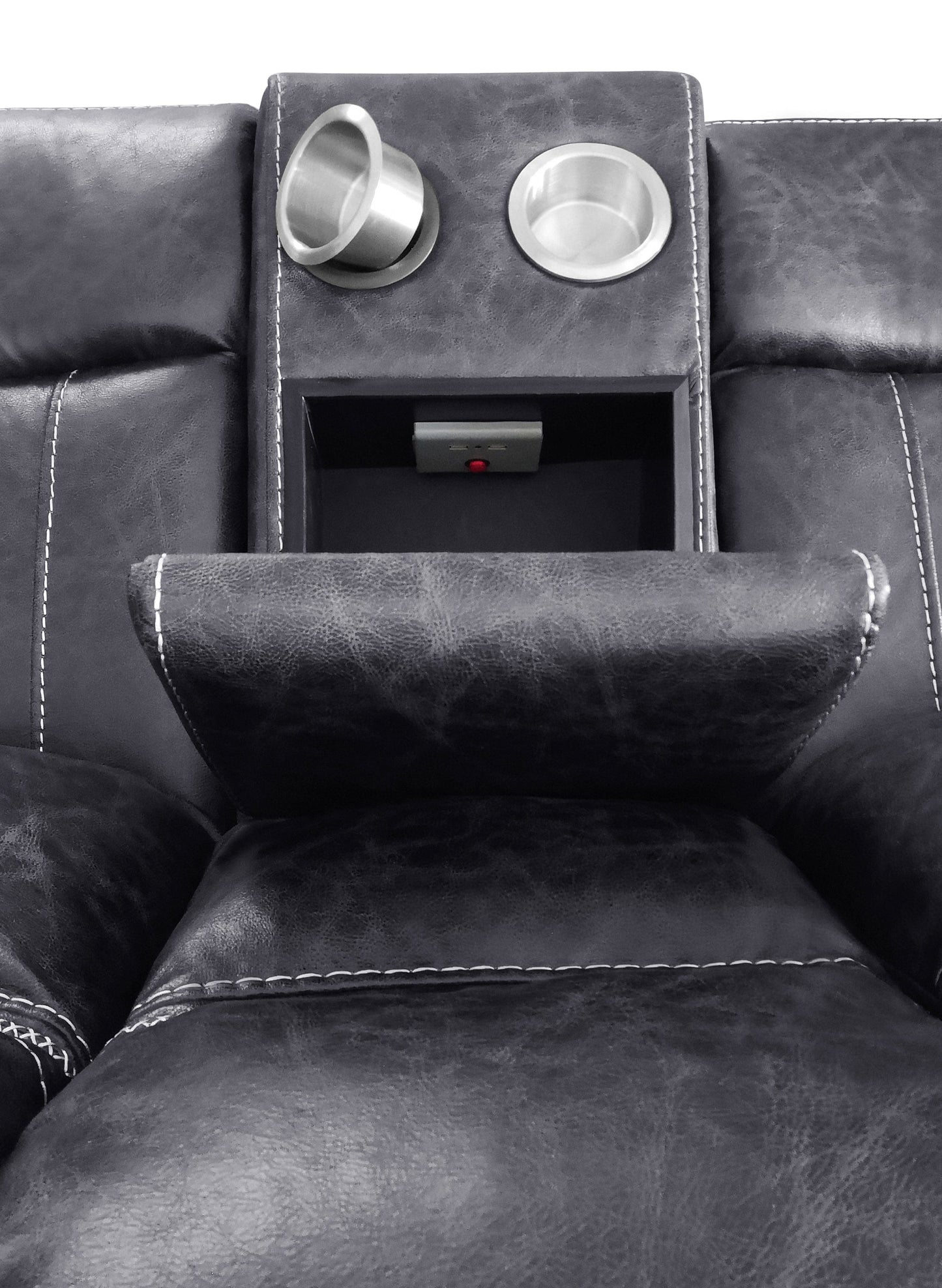 Bluefield 6-Piece Modular Motion Sectional Charcoal SKU: 609360 coastmega