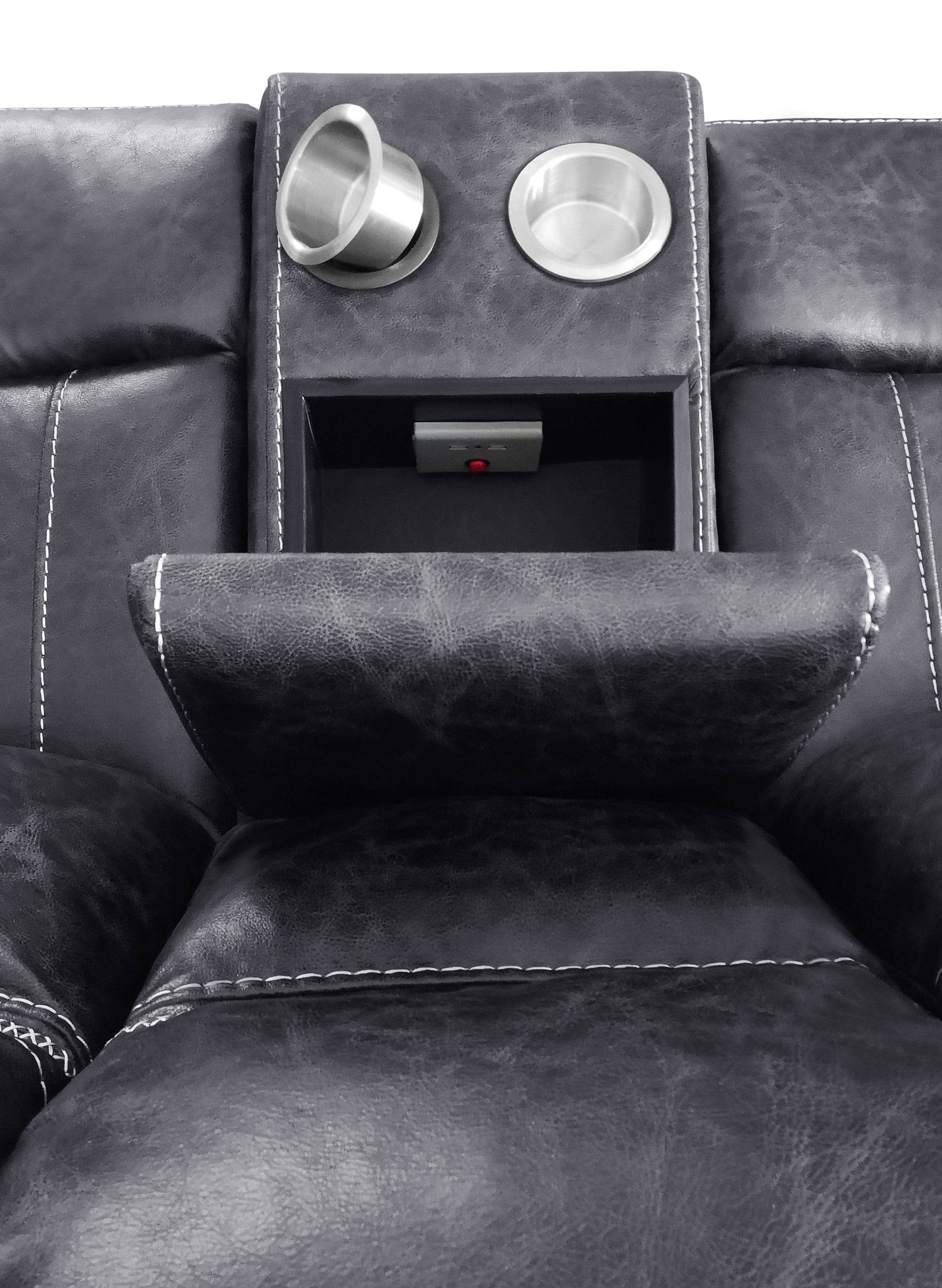 Bluefield 6-Piece Modular Motion Sectional Charcoal SKU: 609360 coastmega