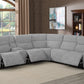 Wagner 6-Piece Modular Power^2 Sectional Light Grey SKU: 609510PP coastmega