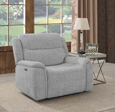 Wagner Power^2 Recliner With Power Headrest Light Grey SKU: 609513PP coastmega