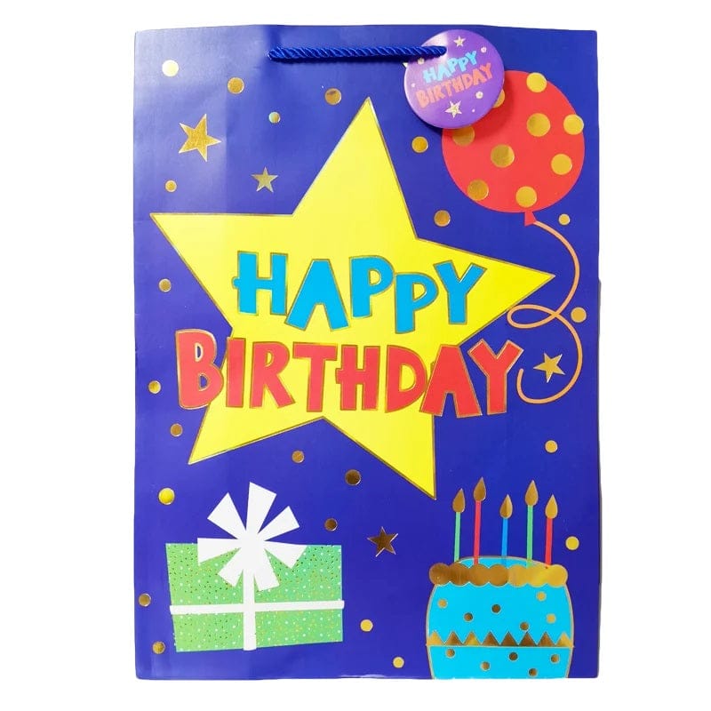 Krus HAPPY BIRTHDAY Gift Bag (L) - 6099189320324 Pie's Variety Store
