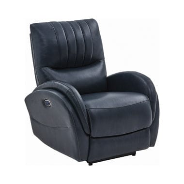 Upholstered Power^3 Recliner With Power Lumbar Blue SKU: 610103PPP coastmega