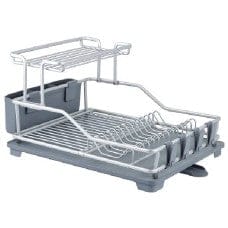 WILTON ALUMINUM DISH DRAINER 45X35X28CM 2 TIER WHITE - NT-18075 Pie's Variety Store