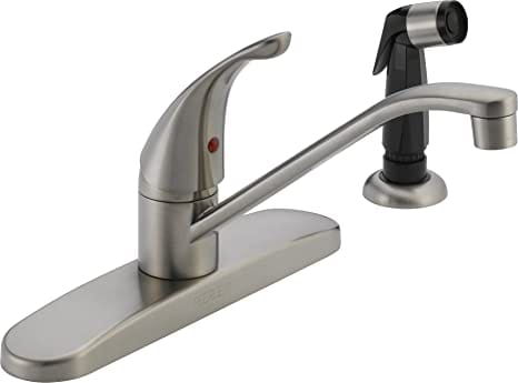 Peerless Classic Single Handle Kitchen Faucet, Stainless- P115LF-SS