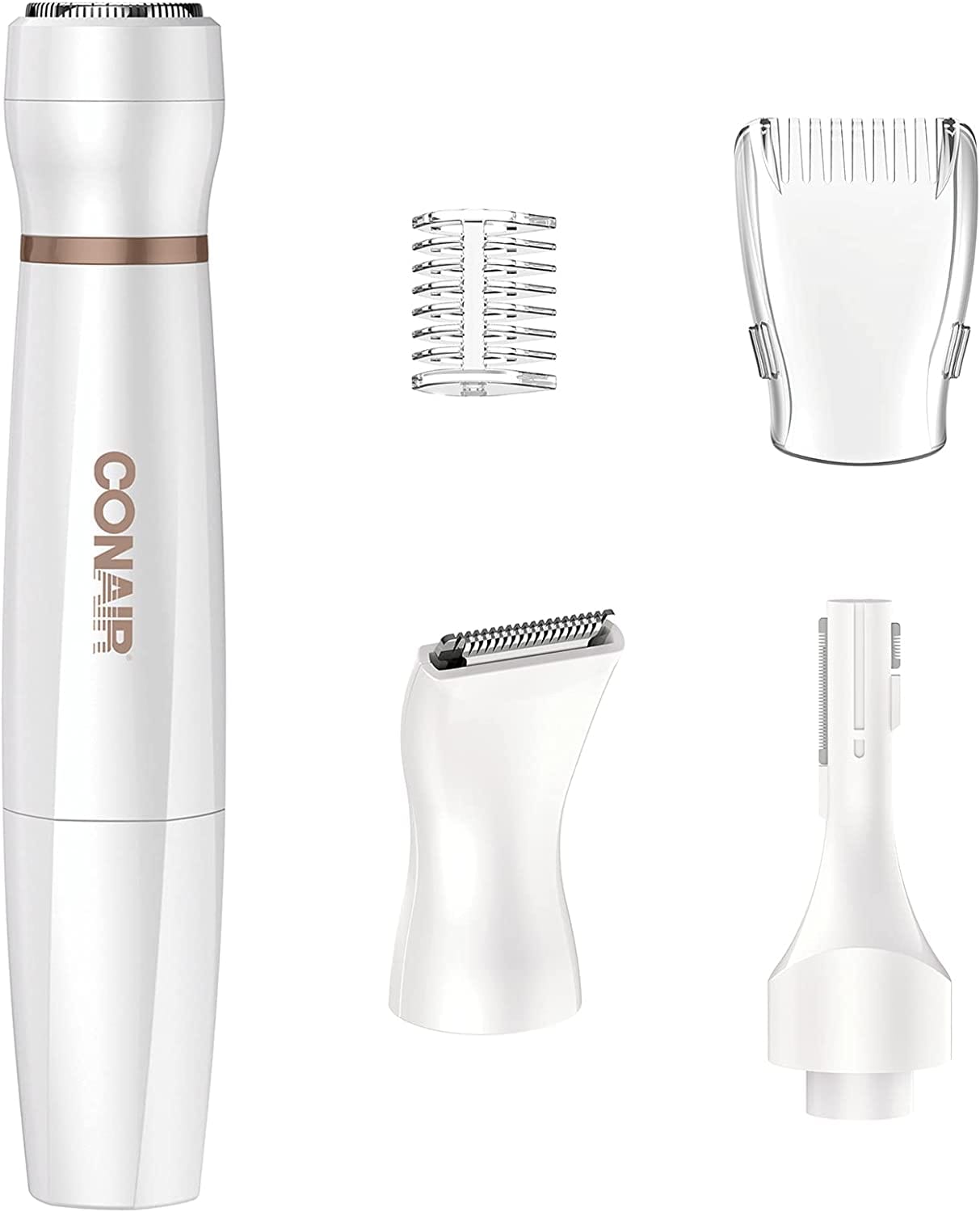 Conair Satiny Smooth All-in-One Facial Trim System, Battery Operated, Use Wet/Dry - LT85R Pie's Variety Store