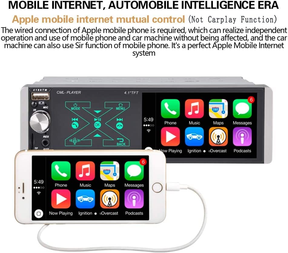 CAR SMART AI VOICE PLAYER  The panel is made of raw materials, which is tough and durable, and the appearance is comfortable. The hardware uses thickened heat sinks, which dissipates heat quickly and is beautiful in design-CML-PLAY10 Hannah's Variety Store