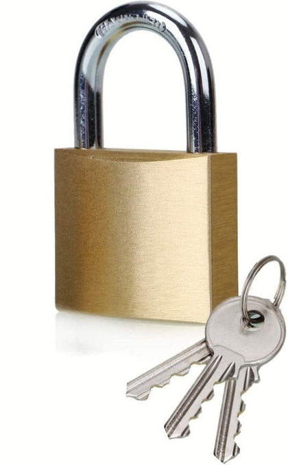Dakota Padlock with 3 keys For use features a 1-9/16 in. (60mm) width solid brass body which makes it maximum strength, reliable and corrosion resistance for outdoor using-DA4006