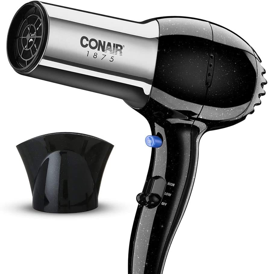 Conair 256X Ionic 1875-Watt Turbo Styler Black/Chrome Ionic conditioning minimizes static electricity in your hair, making it silky and shiny without overheating it. - 256N Pie's Variety Store