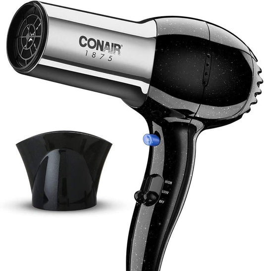 Conair 256X Ionic 1875-Watt Turbo Styler Black/Chrome Ionic conditioning minimizes static electricity in your hair, making it silky and shiny without overheating it. - 256N Pie's Variety Store