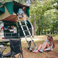 ALPURLAD Telescoping Ladder 10.5FT Aluminum Extension Ladders Lightweight Collapsible Ladder Telescopic Ladders for RV, Loft, Attic, Home, 330lbs Capacity ebuystt