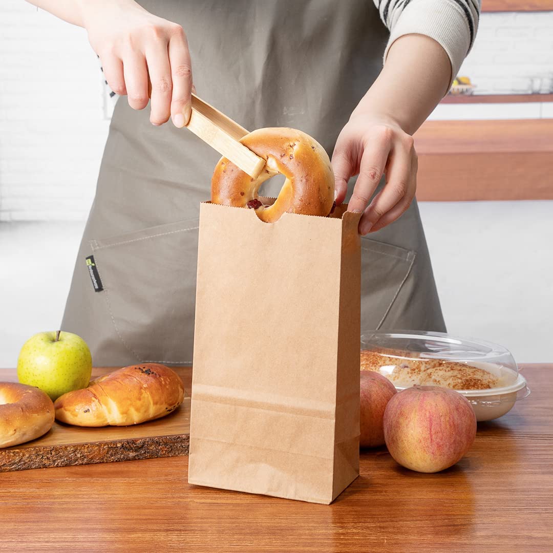 Brown Paper Lunch Bags, Paper Grocery Bags, Durable Kraft Paper Bags 10lb 100 Pack-  These multipurpose bags can hold canned foods, sandwiches and just about anything - 43100001004 Pie's Variety Store