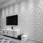 Art3d Textures 3D Wall Panels White Diamond Design Pack of 12 Tiles 32 Sq Ft (PVC) MEGA