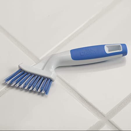 Mr. Clean Tile and Grout Brush Odor free bristles Curved head design Rounded comfort grip handle is non-slip even when wet- 442408