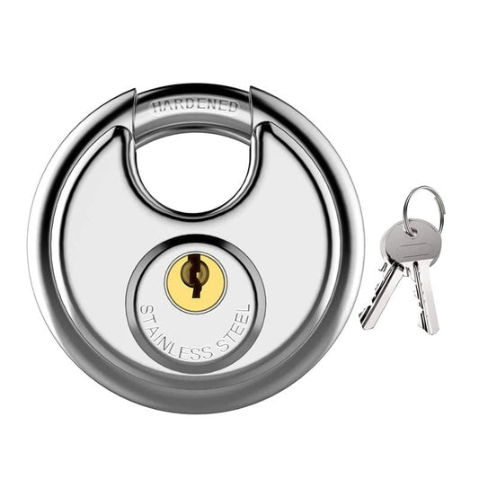 TRI-CIRCLE STAINLESS STEEL DISC PADLOCK- TDP80 MEGA