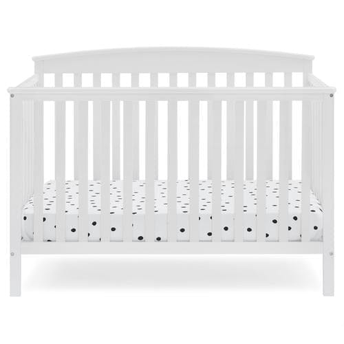Delta Children White Hanover Convertible Crib  You can convert this crib to a toddler bed, daybed, and full-size bed; with 3-position adjustable mattress support and sturdy and built to last wood construction-434014