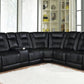 Zane 7-Piece Dual Power Sectional Black SKU: 651320PP coastmega