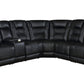 Zane 7-Piece Dual Power Sectional Black SKU: 651320PP coastmega