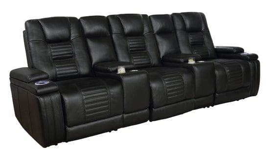 Zane 7-Piece Dual Power Sectional Black SKU: 651320PP coastmega