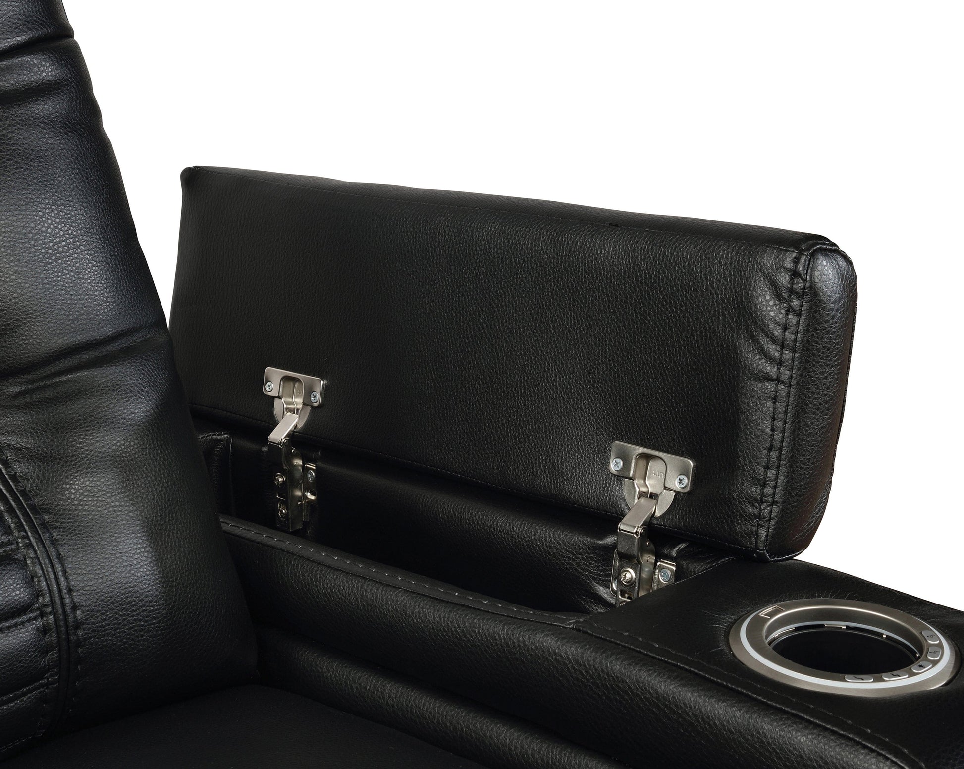 Zane 7-Piece Dual Power Sectional Black SKU: 651320PP coastmega