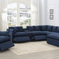 Destino 6-Piece Modular Power Sectional Midnight Blue SKU: 651551P-S6 coastmega