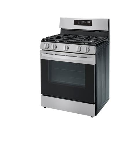LG Gas Range with Air Fry LRGL5823S  An elegant range with stainless steel finish. All the functions you need at your fingertips due to its touch panel and digital front indicator, as well as integrated Wi-Fi-442432