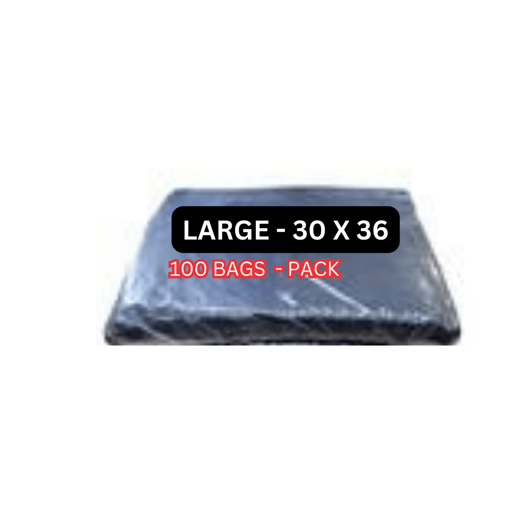 Mega Luxe Garbage Bags, ideally for cleanup jobs all around the home or office with strength and large capacity - Black.(Small, Medium, Large, Jumbo) - GB0004 ebuystt