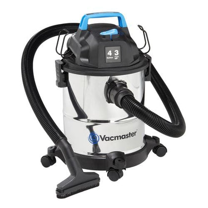 Vacmaster 4 Gallon Wet and Dry Vacuum This great vacuum easily converts to a blower, it has a crevice tool, utility nozzle, and floor nozzle-435196