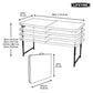 Lifetime Folding Table 4' Rectangular Lifetime 4 Foot Adjustable Fold In Half Tables are constructed of high density polyethylene and have three adjustable height settings - 4429 Hannah Frederick