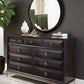 Formosa Round Dresser Mirror Americano Collection: Formosa SKU: 222824 coastmega
