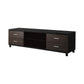 Coaster 4-Drawer TV Console In Glossy Black And Walnut Finish 700826 COSMEGA