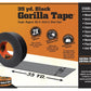 Gorilla Tape Black, Heavy Duty and Double Thick. Ideal for Indoor and Outdoor use and Made to Stick to Rough, Uneven, Unforgiving Surfaces like Wood, Stone, Stucco, Plaster, Brick and More MEGA