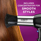 Conair 256X Ionic 1875-Watt Turbo Styler Black/Chrome Ionic conditioning minimizes static electricity in your hair, making it silky and shiny without overheating it. - 256N Pie's Variety Store