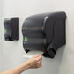 San Jamar Ecologic Element Recycled Plastic Lever Paper Towel Dispenser, Manual Towel Dispenser, Wall Mounted Dispenser with Zero Waste for Home and Business, 8 Inch Rolls, Black EBUYSTT