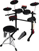 ddrum E-Flex Complete Electronic Set with Mesh Drum Heads, Black - Ideal for beginner (DD EFLEX)