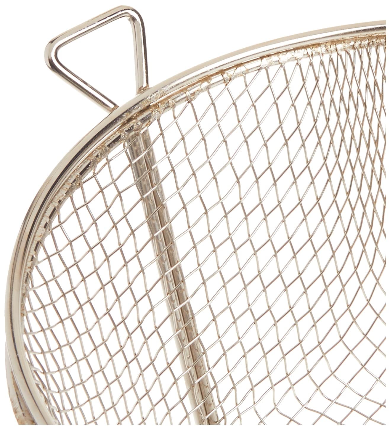 Royal Industries Fryer Basket Round 9.5 inches This fry basket securely holds food items while its cross support wiring underneath provides additional strength -RoyFB9RD Hannah's Variety Store