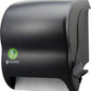 San Jamar Ecologic Element Recycled Plastic Lever Paper Towel Dispenser, Manual Towel Dispenser, Wall Mounted Dispenser with Zero Waste for Home and Business, 8 Inch Rolls, Black EBUYSTT