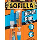 GORILLA Super Glue 2 Pack 3 Gram, Tubes, Bonds Wood, Plastic, Ceramic, Leather, Paper and More - 7800109 Home Improvement MEGA 