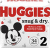 Huggies Snug & Dry Disposable Baby Diapers Size 1, 38ct - 3600051462