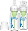 Dr. Brown’s Natural Flow® Anti-Colic Options+™ Narrow Glass Baby Bottles, 2-Pack, 4 oz /120 mL - 7223932133