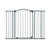 Summer Infant Extra Tall & Wide Safety Baby Gate, Cool Gray Metal Frame – 38” Tall, Fits Openings 29.5” to 53” Wide, Baby and Pet Gate for Extra-Wide Doorways, Stairs, and Wide Spaces