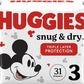 Huggies Snug & Dry Disposable Baby Diapers Size 1, 38ct - 3600051462 Pie's Variety Store