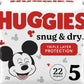 Huggies Snug & Dry Disposable Baby Diapers Size 1, 38ct - 3600051462 Pie's Variety Store