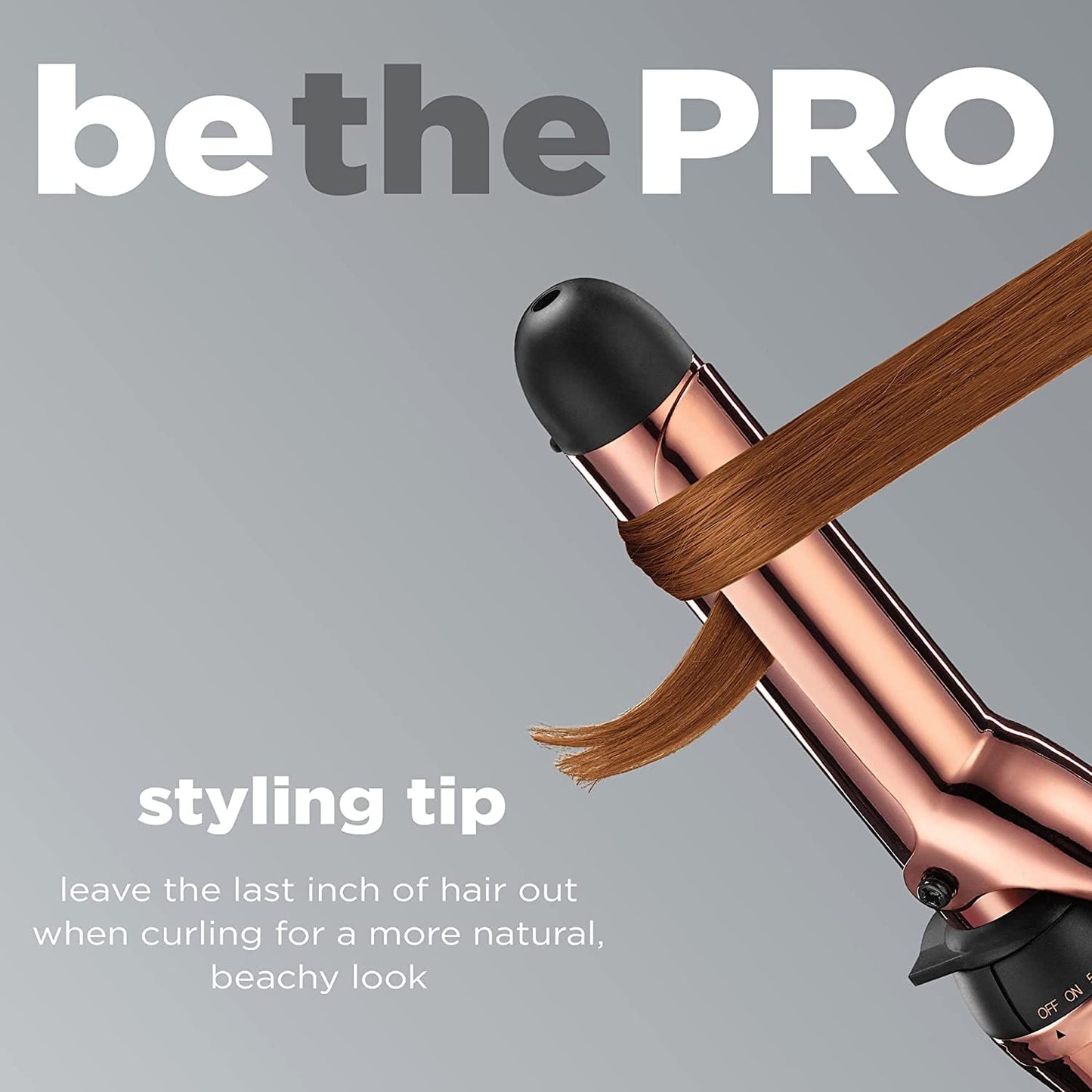 INFINITIPRO BY CONAIR Rose Gold Titanium 1 1/4-Inch Curling Iron, 1 ¼ inch barrel produces loose curls – for use on medium and long hair - CD251N Pie's Variety Store