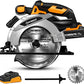 Worksite Cordless Circular Saw 20V, 2.0AH Battery and FAST Charger. High-Performance Motor delivers 4000 RPM’s for aggressive cutting. 6-1/2″” Carbide Tooth Blade delivers a 2-1/8′ cutting capacity. - CCS334 Worksite Power Tools