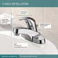 Peerless Centerset Bathroom Faucet Chrome, Bathroom Sink Faucet, Single Handle, Drain Assembly, Chrome- P136LF MEGA