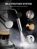 Yabano Espresso Machine, 15 Bar Fast Heating Espresso Coffee machine with Milk Frother Wand for Cappuccino, 37oz Large Water Tank, 1350W, Automatic Espresso Latte Maker for Home, Compact Design -  nesc-451