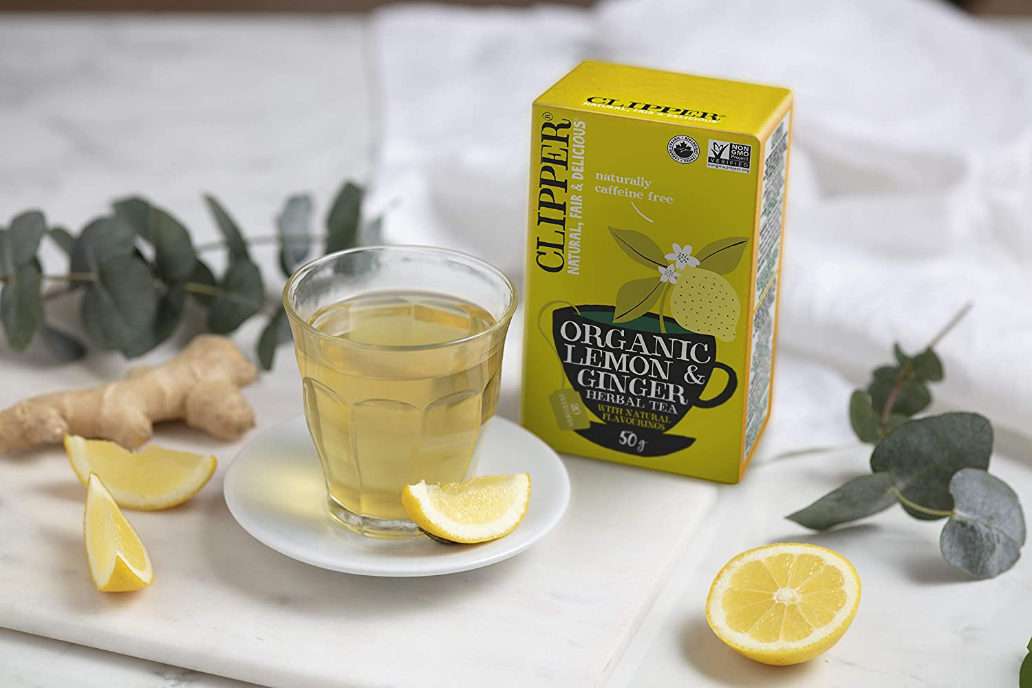 Clipper Organic Indian Chai Black Tea /Green Tea and Lemon/ Lemon and Ginger  20 Tea Bags Deliciously refreshing, aromatic and rich tea-5021991941597