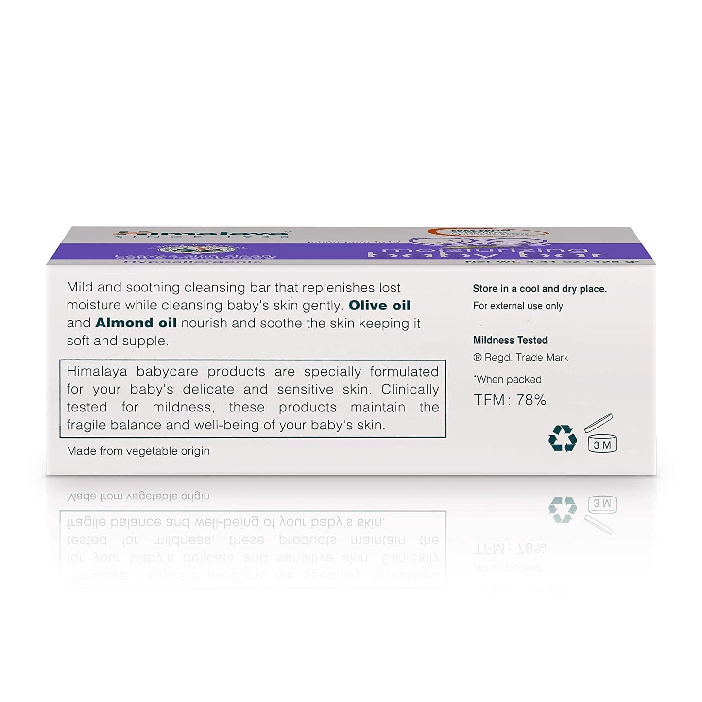 Himalaya Moisturizing Baby Bar, Mild and Moisturizing Bar Soap for Baby, 4.41 oz - 60506950127 Pie's Variety Store