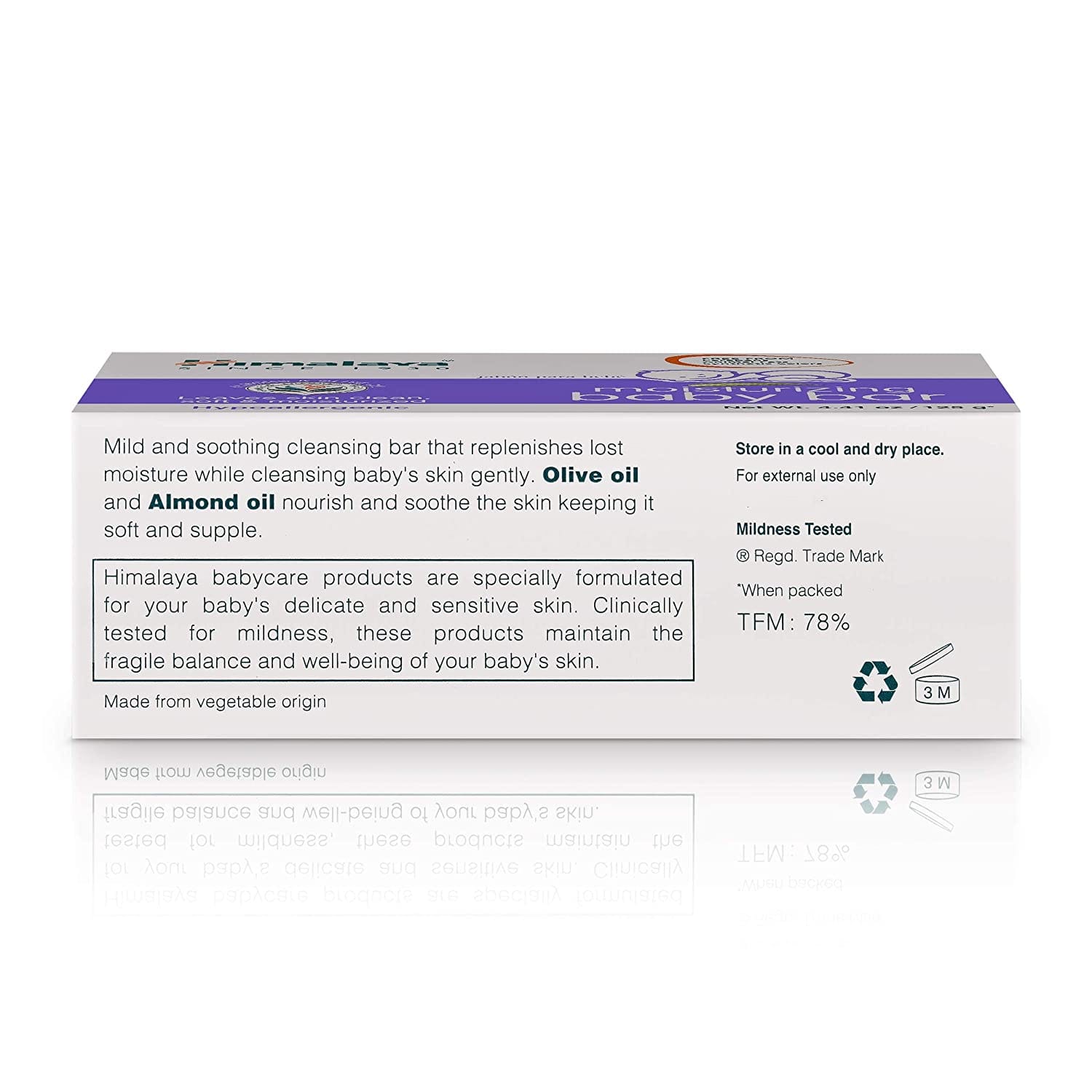 Himalaya Moisturizing Baby Bar, Mild and Moisturizing Bar Soap for Baby, 4.41 oz - 60506950127 Pie's Variety Store