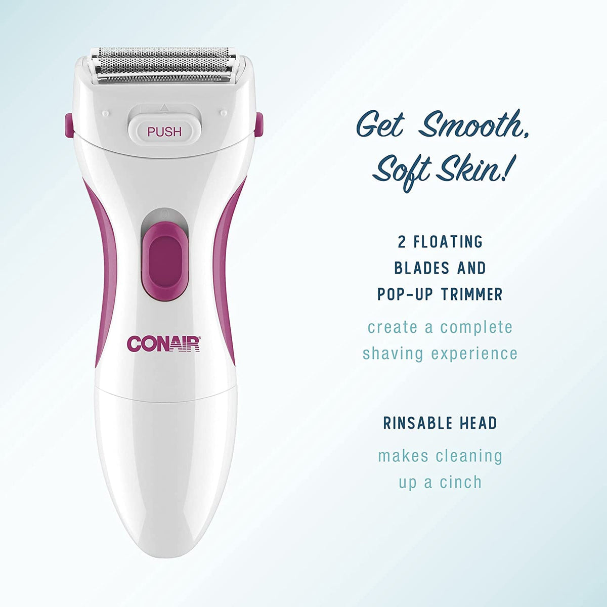 Conair Ladies Cordless Twin Foil Shaver with Pop-Up Trimmer - LWD1RN Pie's Variety Store